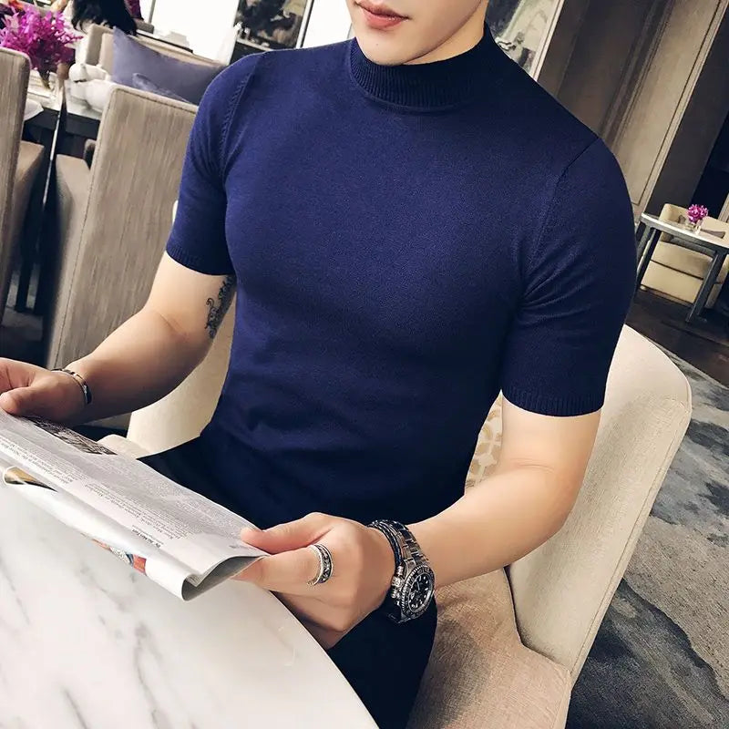 Camiseta de Malha Masculina Slim Fit – BOLDMAN