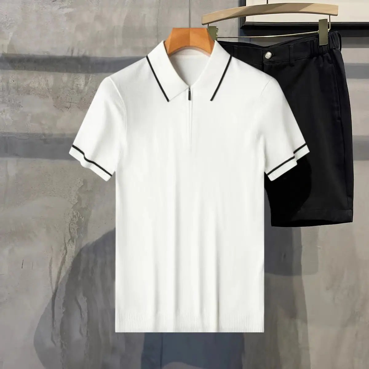 Camiseta Polo Masculina Vintage Slim Fit – Gola Zíper - BOLDMAN