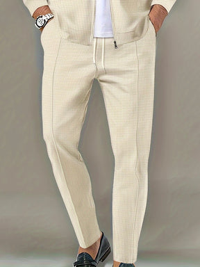 Calça Waffle Masculina Slim com Cordão Ajustável – BOLDMAN
