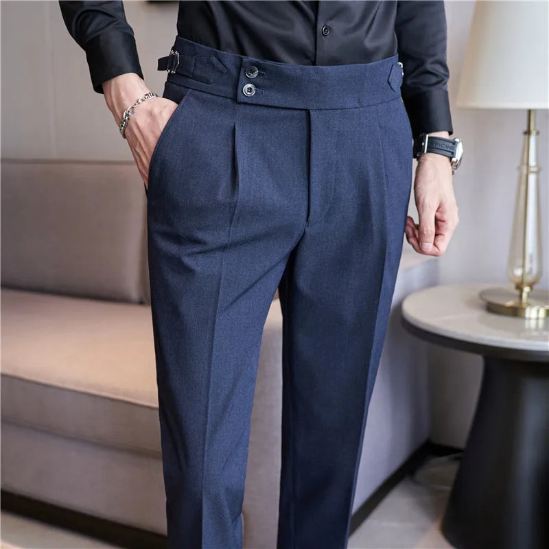Calça Social Masculina Slim Cintura Alta BOLDMAN