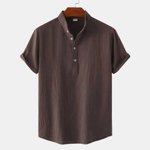 Camisa Manga Curta Masculina em Linho Puro Premium - BOLDMAN