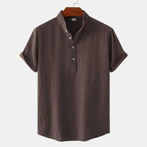 Camisa Manga Curta Masculina em Linho Puro Premium - BOLDMAN