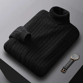 Suéter Masculino Gola Alta Premium – Estilo Inverno BOLDMAN