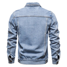Jaqueta Jeans Masculina Slim Fit Vintage Outono 2025 - BOLDMAN