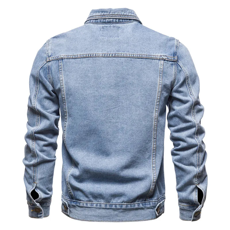 Jaqueta Jeans Masculina Slim Fit Vintage Outono 2025 - BOLDMAN