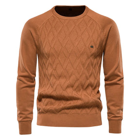 Suéter Argyle Masculino AIOPESON – Gola Redonda - BOLDMAN
