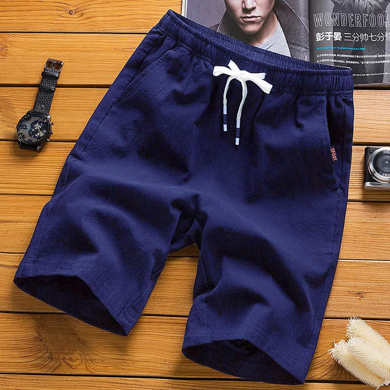 Shorts Masculino Linho Sintético  | Respirável & Solto | Bold Man™