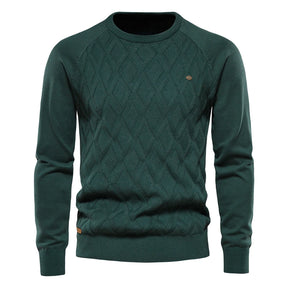 Suéter Argyle Masculino AIOPESON – Gola Redonda - BOLDMAN