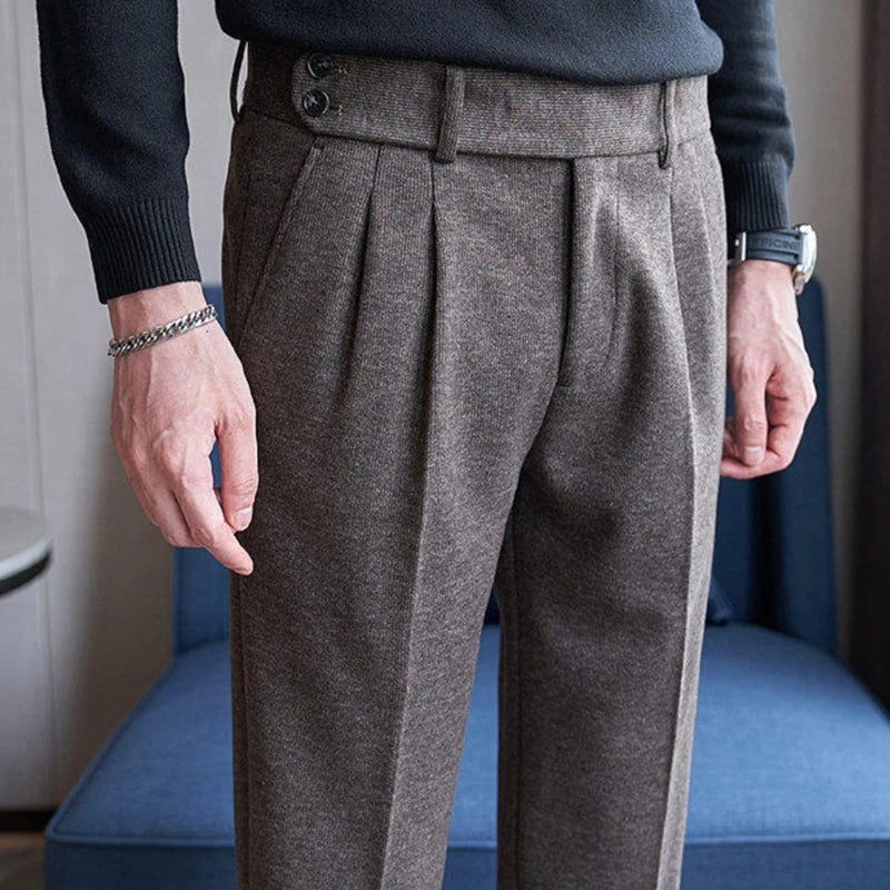 Calça de Terno Masculina de Lã Outono/Inverno – BOLDMAN