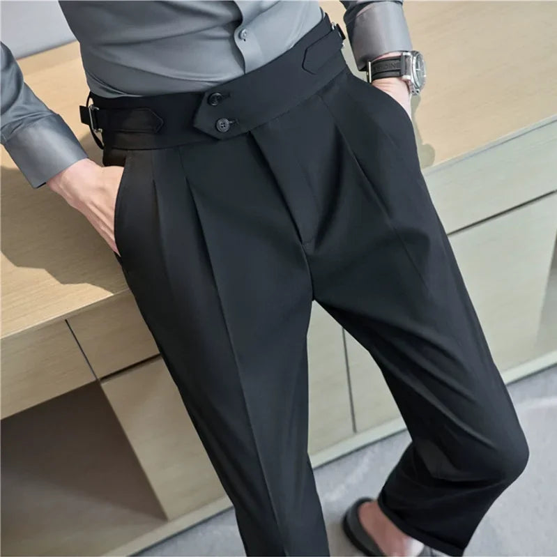 Calça Social Masculina Slim Cintura Alta BOLDMAN