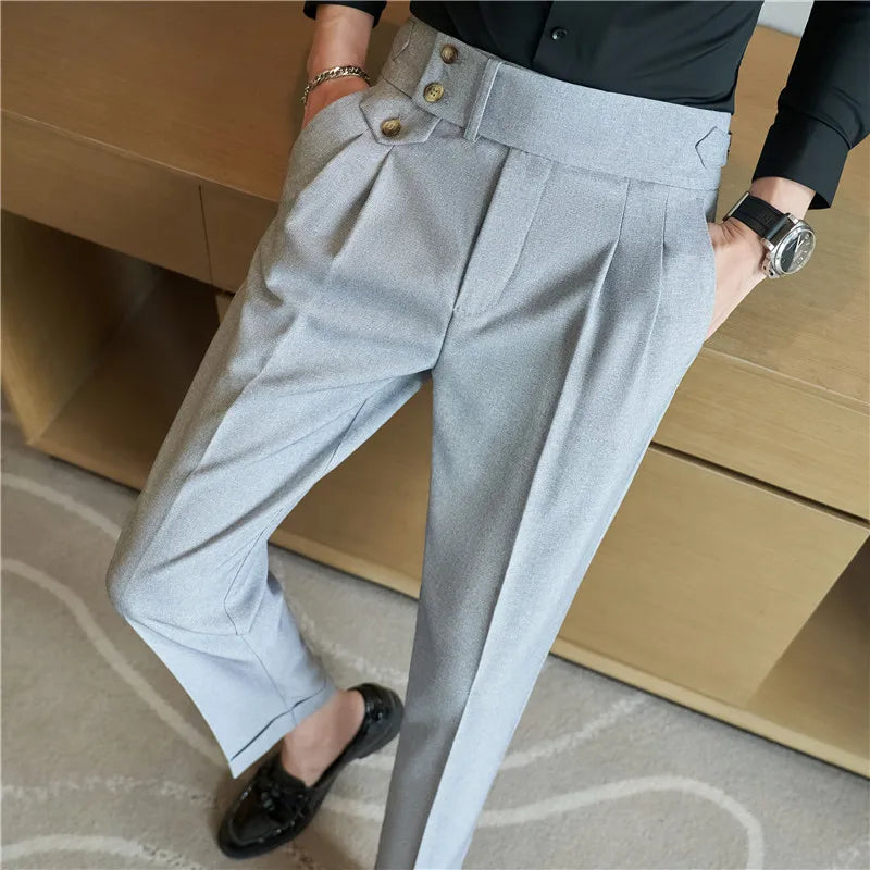 Calça Social Masculina Slim Cintura Alta BOLDMAN