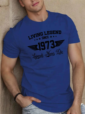 Camiseta Masculina Verão 100% Algodão Plus Size Estampada 1973 - BOLDMAN