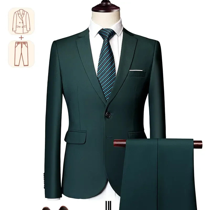 Costume Masculino Verde Escuro Super Slim em Poliviscose | BOLDMAN