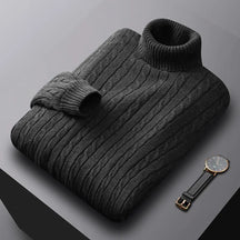 Suéter Masculino Gola Alta Premium – Estilo Inverno BOLDMAN