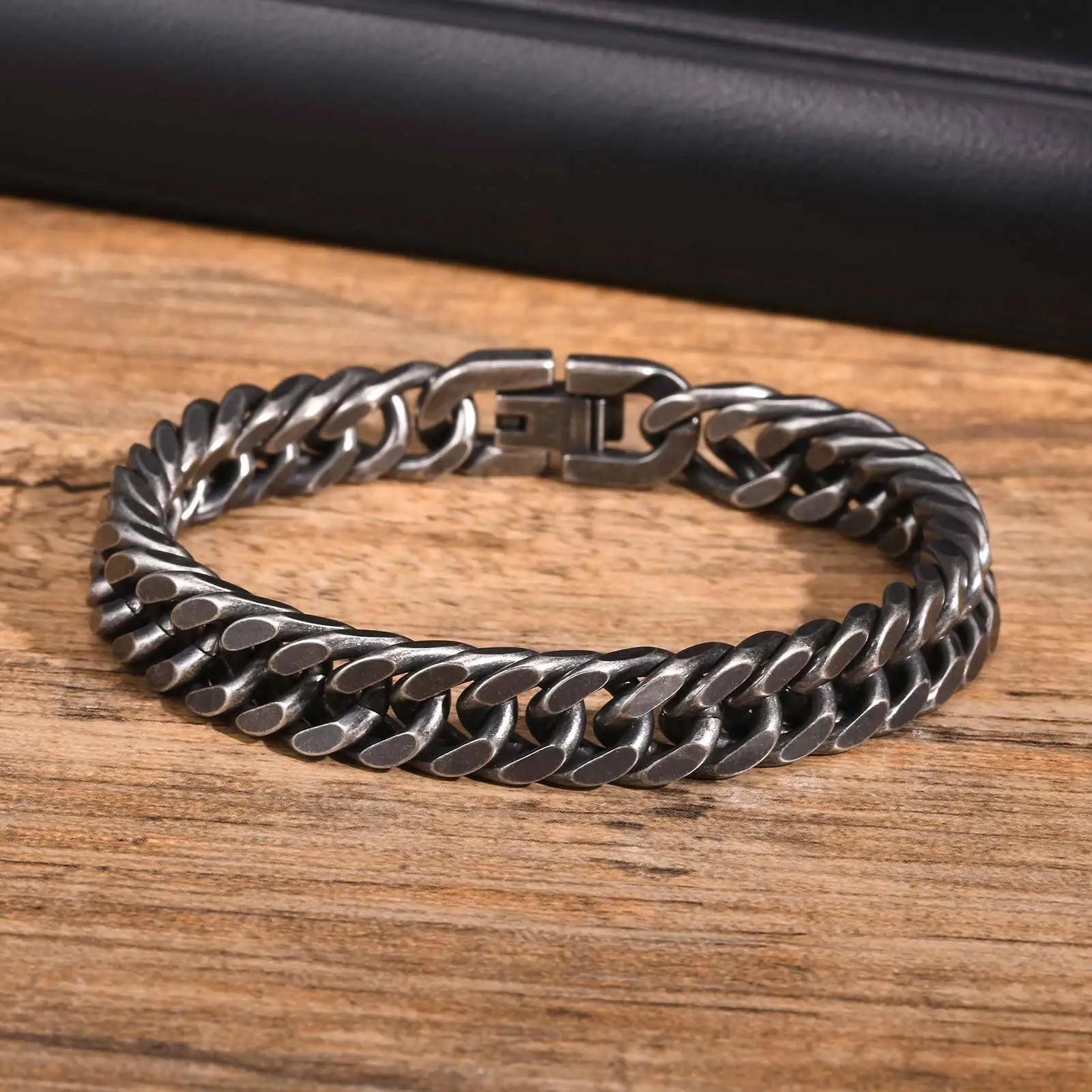 Pulseira Masculina em Aço Inoxidável Retrô - BOLDMAN