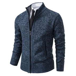 Casaco de Lã com Zíper | Cardigan Masculino de Inverno | BOLDMAN