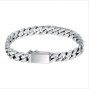 Pulseira Masculina Punk em Prata Esterlina S925 | Exclusividade BOLDMAN