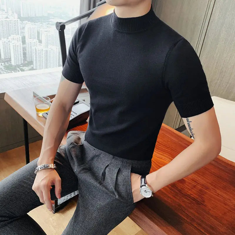 Camiseta de Malha Masculina Slim Fit – BOLDMAN