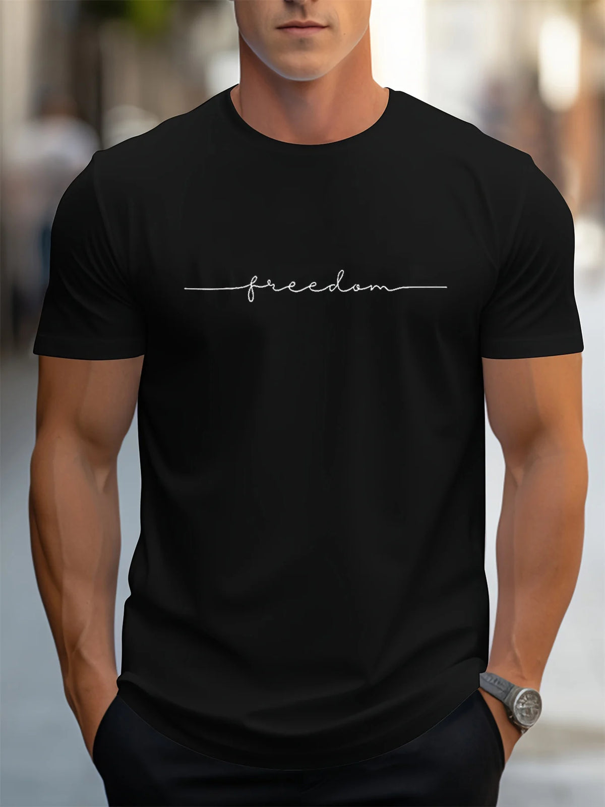 Camiseta Masculina 100% Algodão Casual Plus Size Premium - BOLDMAN