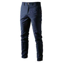 Calça Masculina Azul Marinho Slim Fit Casual de Algodão Premium | BOLDMAN
