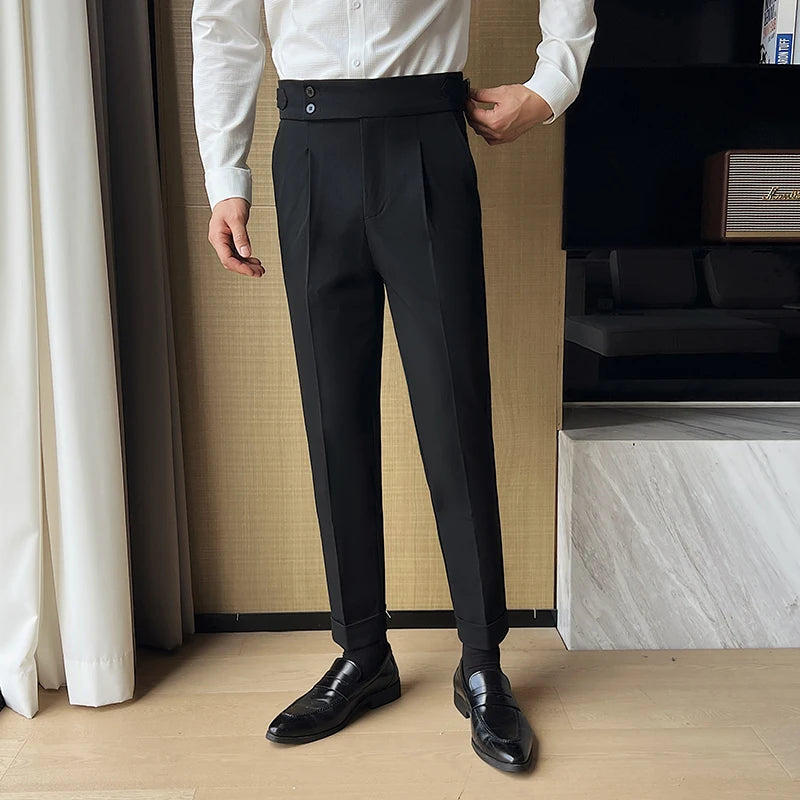 Calça Social Masculina Slim Cintura Alta BOLDMAN