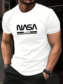 Camiseta Masculina Nasa 100% Algodão - BOLDMAN