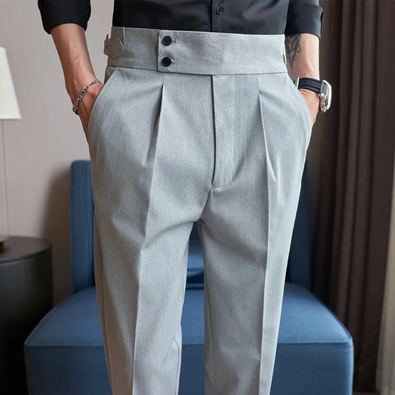 Calça Social Masculina Slim Cintura Alta BOLDMAN