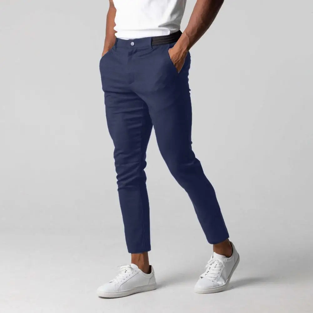 Calça Social Slim Fit Masculina | Cós Elástico | BOLDMAN