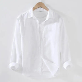 Camisa Masculina Manga Longa em Algodão e Linho Premium - BOLDMAN