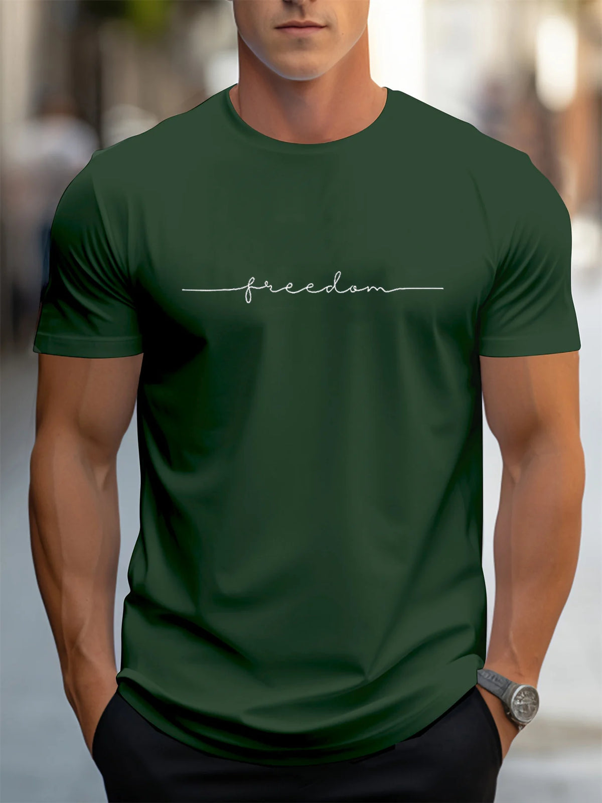 Camiseta Masculina 100% Algodão Casual Plus Size Premium - BOLDMAN