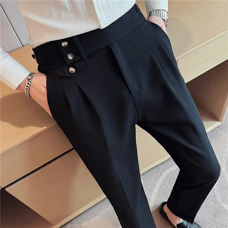 Calça Social Masculina Slim Cintura Alta BOLDMAN