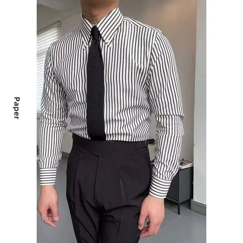 Camisa Manga Longa Letras 2024 — Estilo Japonês Hong Kong Wind - BOLDMAN