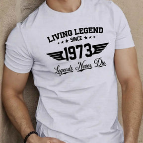 Camiseta Masculina Verão 100% Algodão Plus Size Estampada 1973 - BOLDMAN