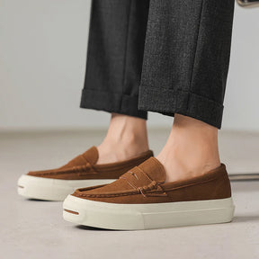 Slip On Driver Shoe Artesanal Marrom | Feito à Mão em Couro Full-Grain | BOLDMAN