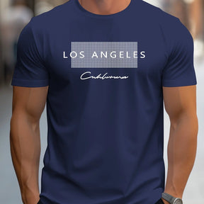 Camiseta Masculina Los Angeles Graphic 100% Algodão Slim Fit - BOLDMAN