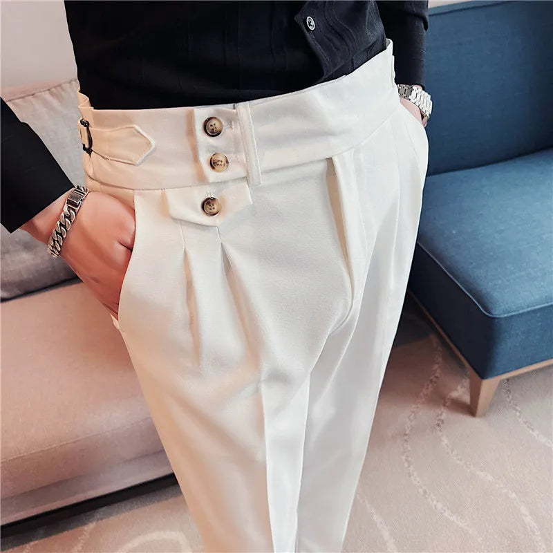 Calça Social Masculina Slim Cintura Alta BOLDMAN