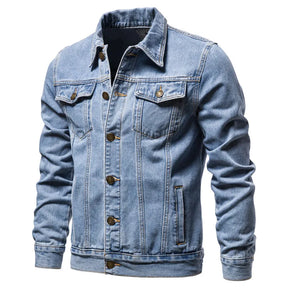 Jaqueta Jeans Masculina Slim Fit Vintage Outono 2025 - BOLDMAN
