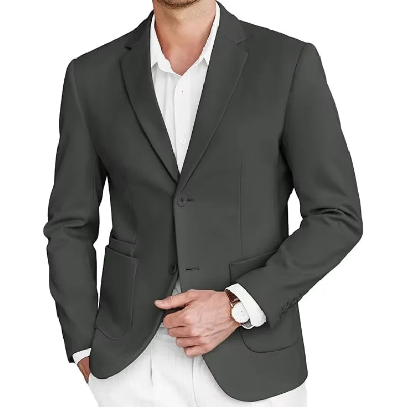 Blazer  Masculino Verde Militar Escuro de Tweed Slim Fit Premium em Alfaiataria Italiana | BOLDMAN