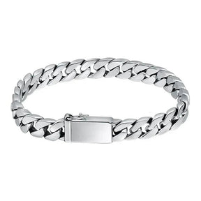 Pulseira Masculina Punk em Prata Esterlina S925 | Exclusividade BOLDMAN