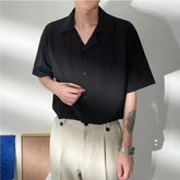 Camisa Masculina Verão Slim Cor Sólida Moderna – BOLDMAN