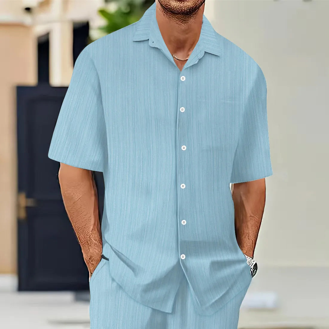 Camisa Masculina Luxo Manga Curta | Algodão Egípcio | BOLDMAN