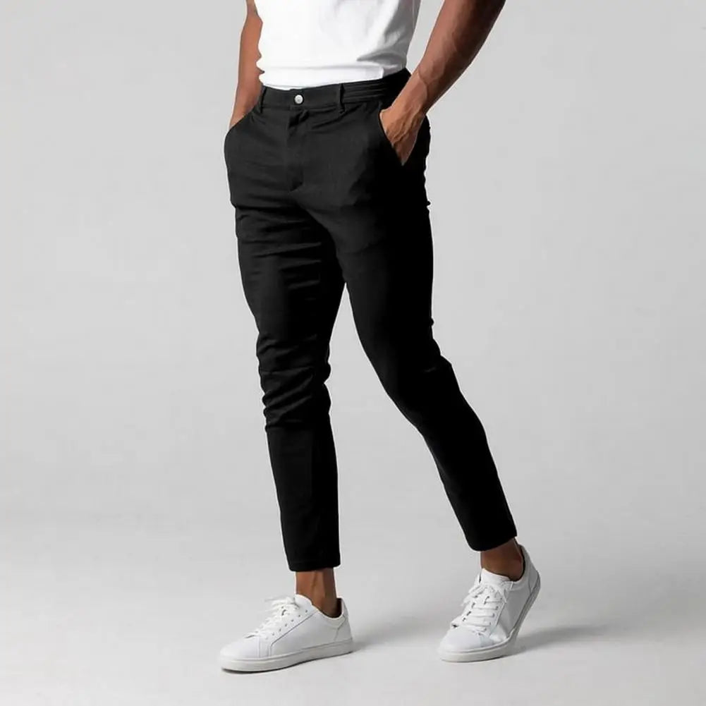 Calça Social Slim Fit Masculina | Cós Elástico | BOLDMAN