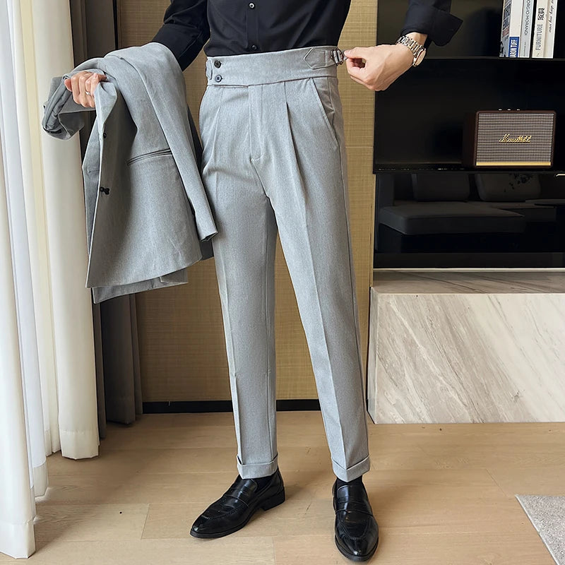 Calça Social Masculina Slim Cintura Alta BOLDMAN