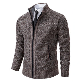 Casaco de Lã com Zíper | Cardigan Masculino de Inverno | BOLDMAN