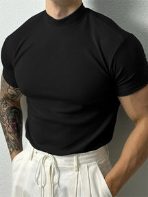 Camiseta Masculina Listrada Gola Pequena Fitness - BOLDMAN