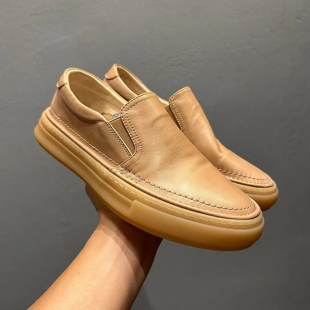 Sapato Masculino de Couro Genuíno e Antiderrapante - BOLDMAN