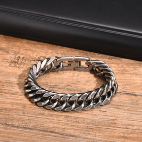 Pulseira Masculina em Aço Inoxidável Retrô - BOLDMAN