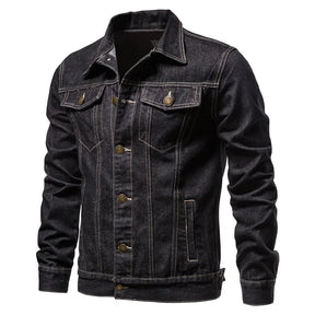 Jaqueta Jeans Masculina Slim Fit Vintage Outono 2025 - BOLDMAN