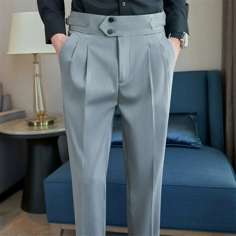 Calça Social Masculina Slim Cintura Alta BOLDMAN