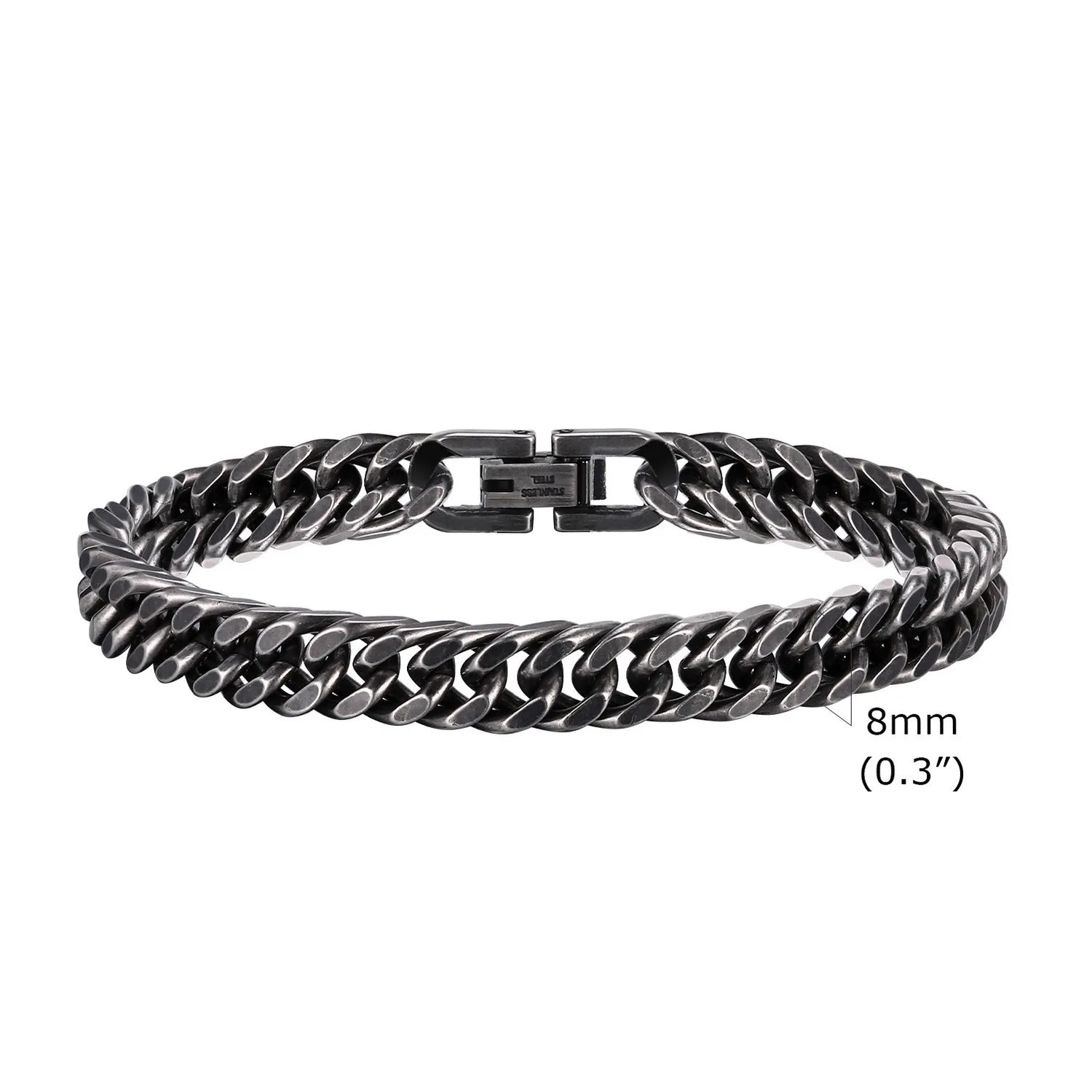 Pulseira Masculina em Aço Inoxidável Retrô - BOLDMAN